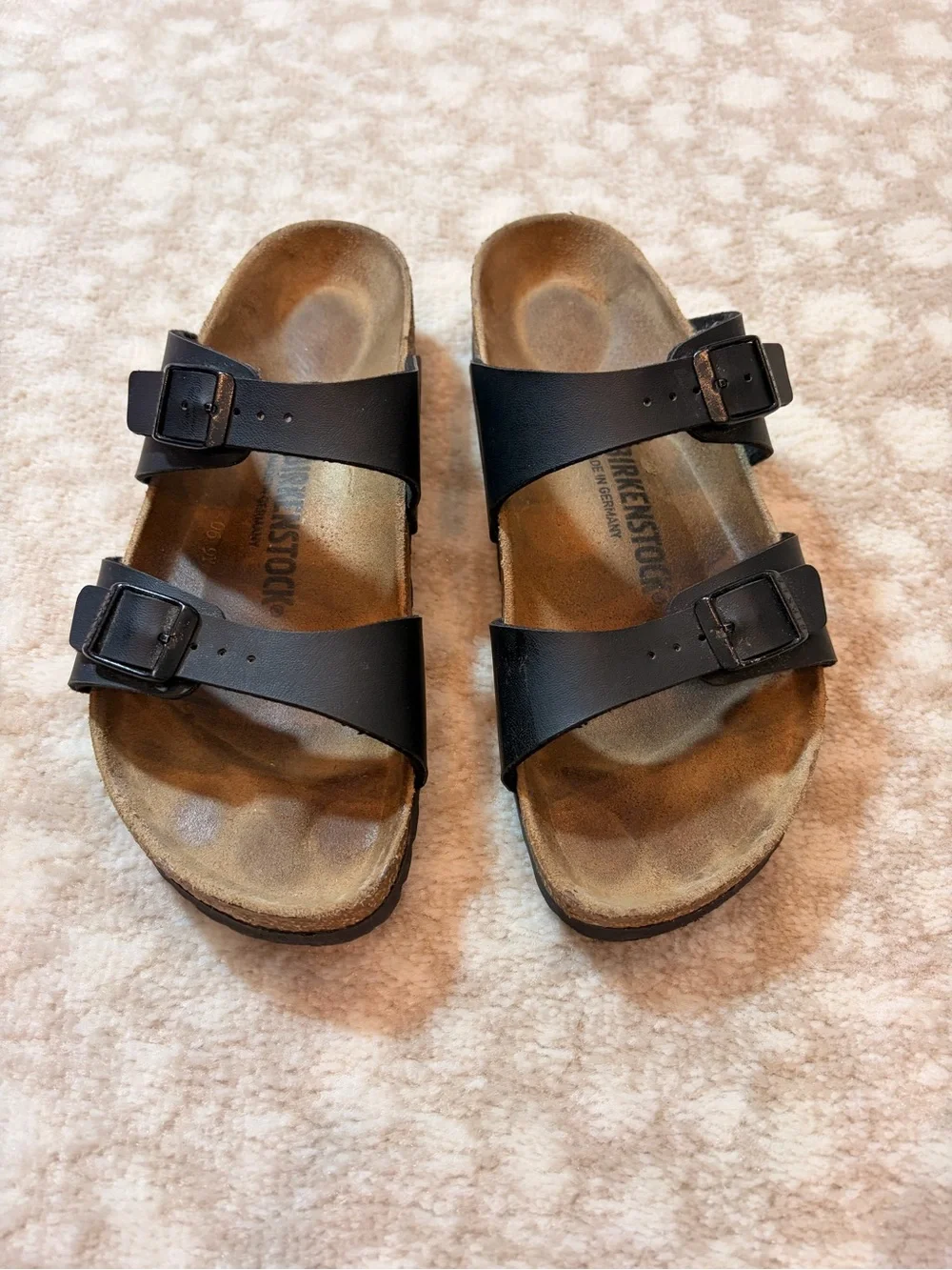 Birkenstock Black Two-Strap Arizona Sandals with Buckles - Picture 8 of 9